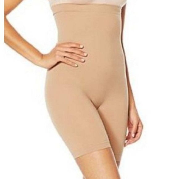 Yummie High Waist Mid Thigh Short Shaper M/L - Picture 1 of 4